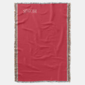 Couverture À LA MAISON rouge foncé profonde solide (devant Vertical)