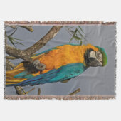 Couverture à lancer bleu Goldie (Devant)