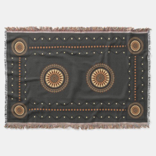 Couverture à lancer de style étrusque (Devant)