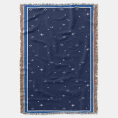 Couverture à lancer Motif étoile - Bleu (devant Vertical)