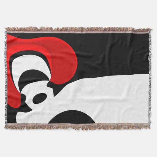 Couverture À M. Redd : Abstrait noir, blanc et rouge (Devant)