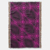 Couverture à motif abstrait rose (devant Vertical)