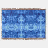 Couverture à motif bulle bleue (Devant)