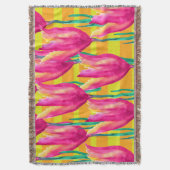 Couverture à motif de tulipes Pinik (devant Vertical)