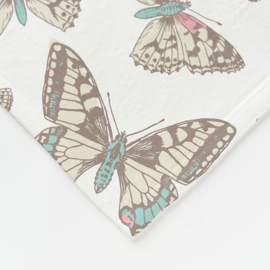Couverture à motif papillon encastré (Coin)