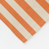 Couverture à rayures orange moderne confortable - (Coin)