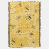 Couverture Abeille Bourdonnante Abeilles Mignonnes  (devant Vertical)