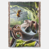 Couverture Abeille couchée Imaginaire mignonne (devant Vertical)