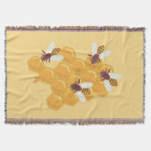 Couverture Abeilles de miel et conception de peigne de miel (Devant)