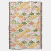 Couverture Abricot Orange Vert Jaune Rosé (devant Vertical)