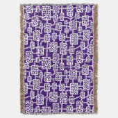 Couverture Abstrait 041113 - Blanc sur violet profond (devant Vertical)