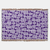 Couverture Abstrait 041113 - Blanc sur violet profond (Devant)
