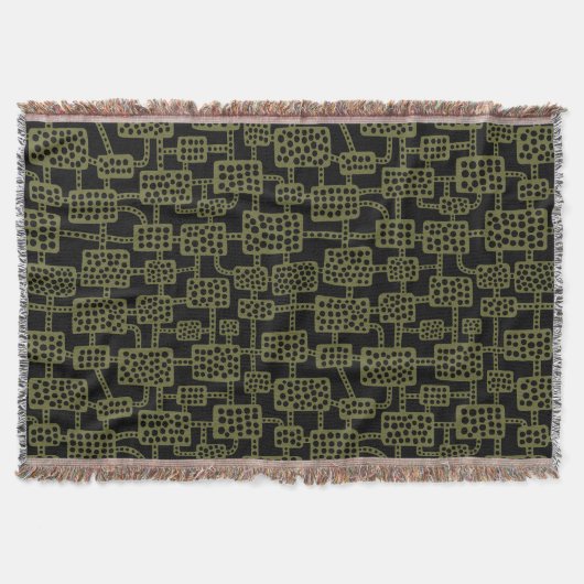 Couverture Abstrait 041113 - Olive profond sur noir (Devant)
