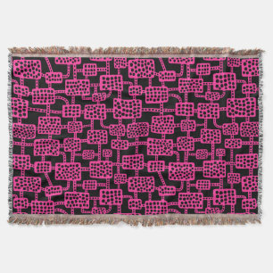 Couverture Abstrait 041113 - Rose chaud sur noir