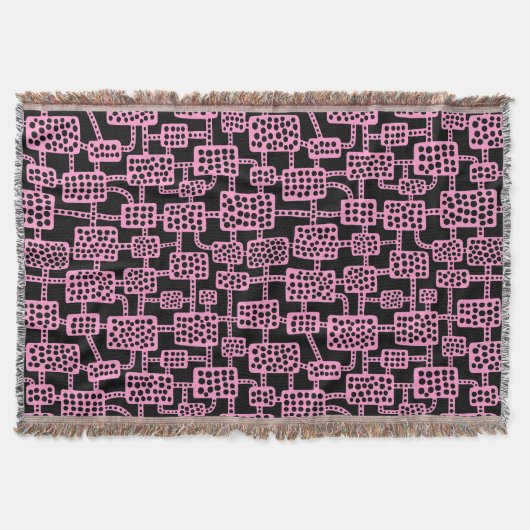 Couverture Abstrait 041113 - Rose sur noir (Devant)