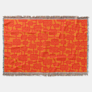Couverture Abstrait 041113 - Rouge sur orange