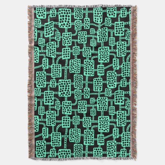 Couverture Abstrait 041113 - Turquoise sur noir (devant Vertical)