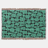 Couverture Abstrait 041113 - Turquoise sur noir (Devant)