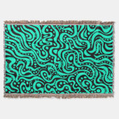 Couverture Abstrait 041211 - Turquoise avec noir (Devant)