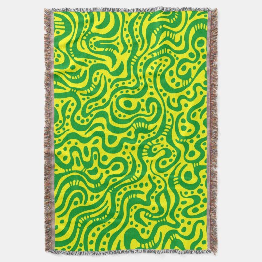 Couverture Abstrait 041211 -Vert herbe avec jaune (devant Vertical)