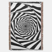 Couverture Abstrait Black & White Swirl Spiral Stairway Art (devant Vertical)