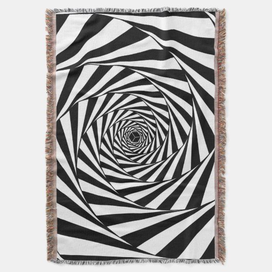 Couverture Abstrait Black & White Swirl Spiral Stairway Art (devant Vertical)