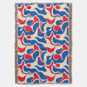 Couverture 🔵🔴⚪ Abstrait Bleu Rouge Blanc Pour Maison Modern (devant Vertical)