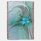 Couverture Abstrait De Bleu, Art Fractal Moderne (devant Vertical)