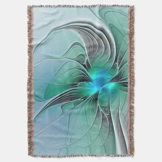 Couverture Abstrait De Bleu, Art Fractal Moderne (devant Vertical)