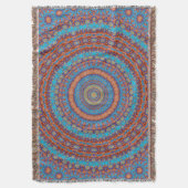 Couverture Abstrait mandala ronde sans couture motif kaleidos (devant Vertical)