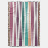 Couverture Abstrait Marsala violet Turquoise Brush strokies (devant Vertical)