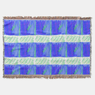 Couverture Abstrait Nautical Bleu Foncé