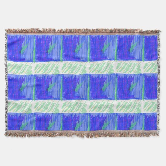 Couverture Abstrait Nautical Bleu Foncé (Devant)