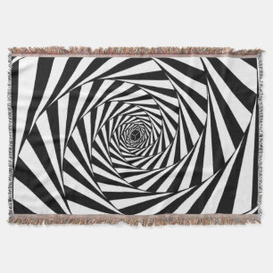 Couverture Abstrait noir et blanc spirale escalier art
