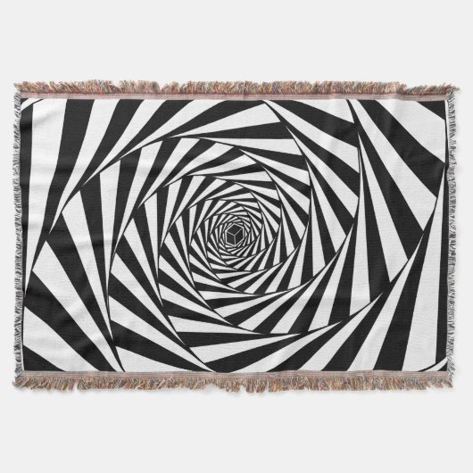 Couverture Abstrait noir et blanc spirale escalier art (Devant)