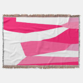 Couverture abstrait rose et blanc (Devant)