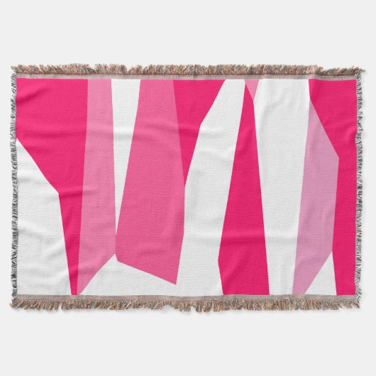 Couverture abstrait rose et blanc (Devant)
