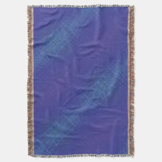 Couverture Acceptation | Motif de Blue Indigo Violet Shibori (devant Vertical)
