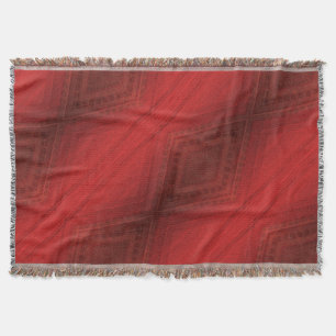 Couverture Acceptation   Motif de Boho Eclectique Rouge