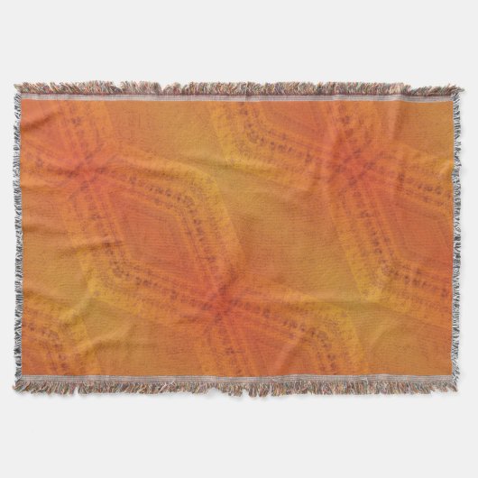 Couverture Acceptation | Motif de Shibori rouge orange jaune (Devant)
