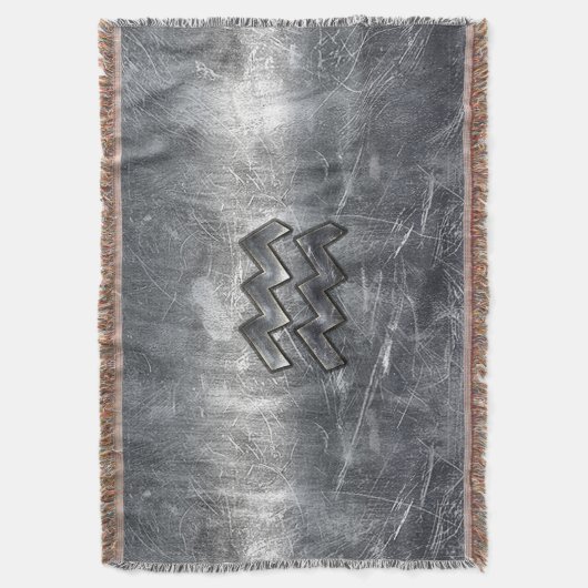 Couverture Acier d'argent industriel Aquarius Zodiac (devant Vertical)