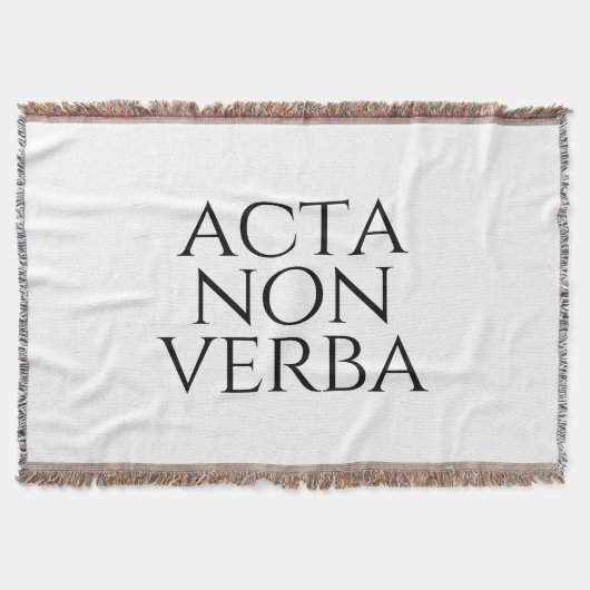 Couverture Acta Non Verba (Devant)