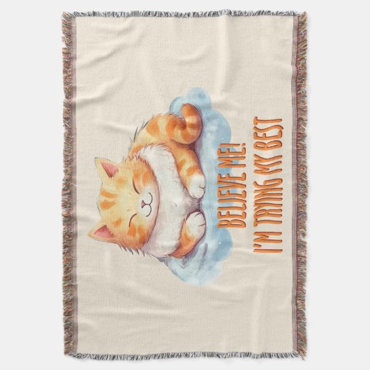 Couverture Adorable Tabby Orange Chat - Je tente mon meilleur (devant Vertical)