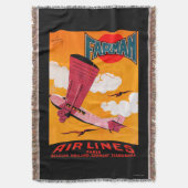 Couverture Affiche de monoplan des lignes aériennes F-170 de (devant Vertical)