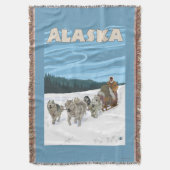 Couverture Affiche de Vintage voyage d'AlaskaDogsledding (devant Vertical)