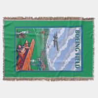 Affiche de Vintage voyage de champ de Boeing