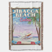 Couverture Affiche de voyage de la plage de Jibacoa Cuba (devant Vertical)