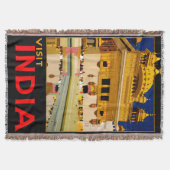 Couverture Affiche de voyage Inde art indien vintage (Devant)