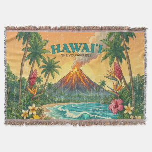 Couverture Affiches de voyage hawaïennes vintage - Île d'Hawa