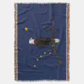 Couverture Aigle Et Drapeau De L'Alaska (devant Vertical)